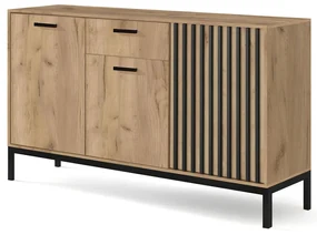 Comodă Lamello KM1 (stejar craft + negru). 1092413