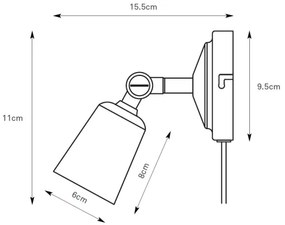 Markslöjd 108979 - Aplică spot de perete TINY 1xGU10/7W/230V, crom lucios