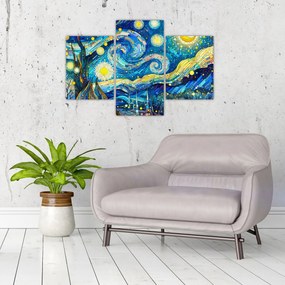 Tablou – Mozaic al nopții înstelate (90x60 cm)