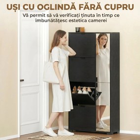 HOMCOM dulap pantofi înalt | Aosom Romania