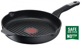 Tefal Grill Pan E2294074 GRILP 26 RND IC G6 UNLIMITED CA, 26 cm, Thermo-Signal & Fusion, fără PFOA, inducție, negru