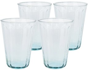 Set de pahare din sticlă reciclată de 400 ml, 4bucăți