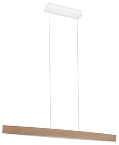 Eglo 93342 - Pendul FORNES LED/24W/230V, stejar