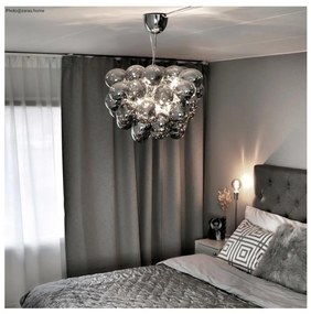 Lustră pe cablu ByRydens 4200440-4505 GROSS 8xG9/4W/230V fumuriu/negru