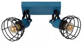 Spot Lucide 08927/02/35 POLA 2xE27/60W/230V albastru