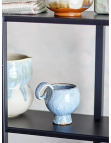 Cești albastru-deschis 4 buc. pentru cappuccino din gresie 250 ml Avonlea – Bloomingville