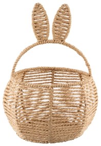 Altom Coș tricotat cu urechi rotunde, 18 x 18 x12/30 cm, bej