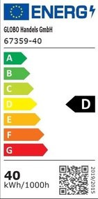 Plafoniera LED CCT cu telecomanda JEFFRY antracit 67359-40A GL