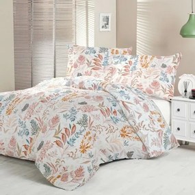 Kvalitex Satin lenjerie de pat Luxury Collection Coral garden, 220 x 200 cm, 2 buc. 70 x 90 cm