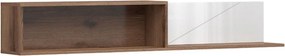 Polita FORN, nuc/alb lucios, PAL melaminat, 156x22x25 cm