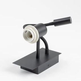 Lampă LED de perete Brilagi NUBILA 1xE27/25W/230V + LED/3W negru/alb