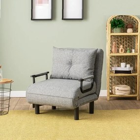 Fotoliu Extensibil,reglabil,Sento,175 x 50 cm,gri