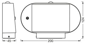 Ledvance ENDURA STYLE LED 4W 3,7V IP44 lampă solară de perete cu senzor