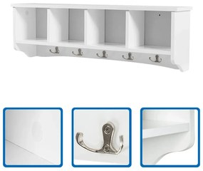 Cuier de perete cu compartimente de depozitare