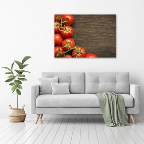 Tablou pe pânză Tomate pe lemn
