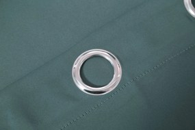 Draperie albastru-verde OXFORD 140x250 cm Agatat: Inele metalice