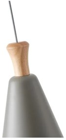 Lustră pe cablu 1xE27/15W/230V gri pr. 20 cm