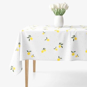Goldea față de masă 100% bumbac - lămâie 100 x 100 cm