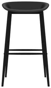 Set mobilier de bar, 5 piese, alb si negru Alb si negru, 5