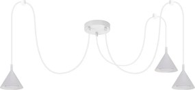 BRILAGI - LED Lustră suspendată pe cablu CONE TRIPLE SPIDER 3xGX53/15W/230V albă