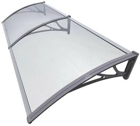 Marchiză copertină pentru ușă, 100 x 200 cm, transparent, NEDIVIZAT