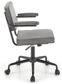Scaun de birou Fidel velvet gri