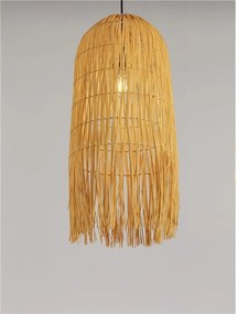 Lustra suspendata stil natural ratan galben VENA