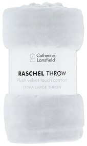 Cuvertură gri deschis din micropluș/cocolino 200x240 cm Raschel – Catherine Lansfield