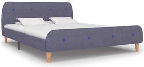 vidaXL Cadru pat fără saltea țesătură gri deschis 150x200 cm