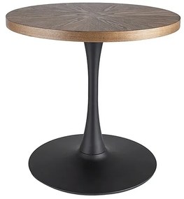 Masa rotunda Amadeo nuc/negru mat ø80/h76