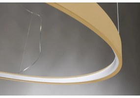 Lustră LED pe cablu RIO LED/30W/230V CRI95 4000K d. 55 cm auriu Thoro TH.217