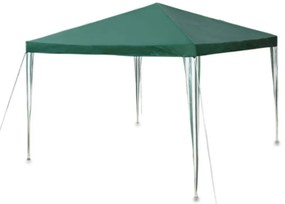 Cort pavilion de grădină  3x3 m + 3 pereți VERDE