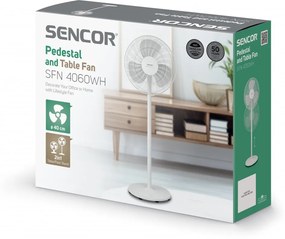 Sencor SFN 4060WH ventilator cu stativ 2 în 1