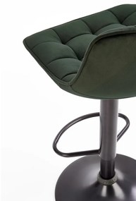 Scaun de bar Kinsley, verde/negru