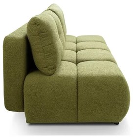 Canapea extensibilă 3 locuri cu spațiu de depozitare NUORO, verde