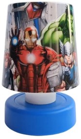 Lampa de noapte cu LED pentru copii AVENGERS 11 cm albastra