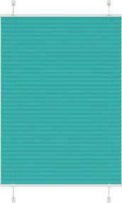 vidaXL Jaluzea plisată verde petrol 90x150 cm Lățime țesătură 89,4 cm