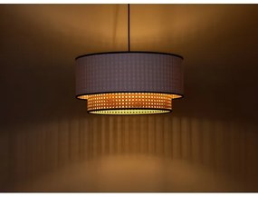 Lustră pe cablu Duolla BOHO 1xE27/15W/230V d. 45 cm alb/ratan