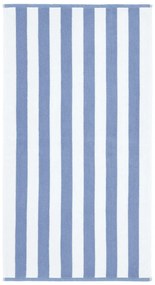 Prosop alb/albastru din bumbac 50x85 cm Stripe Jacquard – Bianca