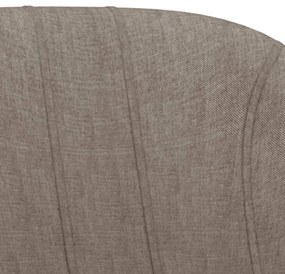 Scaune de bar, 2 buc., gri taupe, material textil 2, Gri taupe