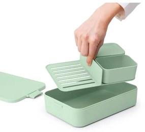 Cutie pentru alimente Brabantia Make&Take 1006291, 2 L, Cu separatoare, Inchidere etansa, Fara BPA, Verde