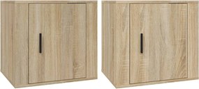 vidaXL Noptiere, 2 buc., stejar sonoma, 50x39x47 cm
