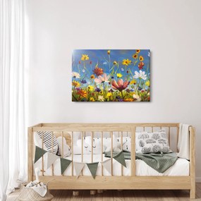 Tablou cu luncă înflorită (90x60 cm)