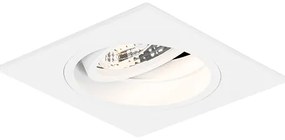 Spot de tavan pătrat alb reglabil - Chuck 70