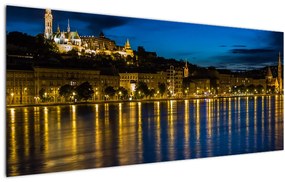 Tablou orașului nocturn (120x50 cm)