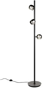 Lampadar negru-argintiu LED (înălțime 150 cm) Orbit – Trio Select