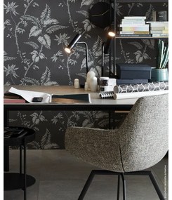 Veioză neagră LED cu intensitate reglabilă (înălțime 48 cm) Stina – Fischer &amp; Honsel