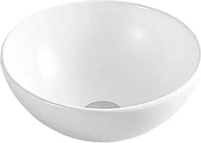 Lavoar pe blat Fluminia Round alb 33 cm