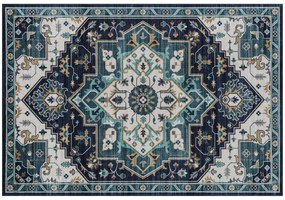 HOMCOM Covor Boho Antiderapant și Lavabil cu Fir Scurt 230x160cm Multicolor | Aosom Romania