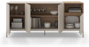 Comodă crem 180x80 cm Cailin – Marckeric